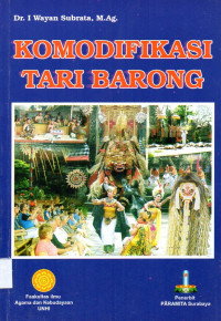 Komodifikasi tari barong