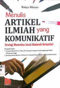 Menulis  Artikel Ilmiah yang Komunikatif