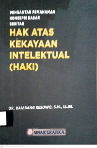 Pengantar Pemahaman Konsepsi Dasar Sekitar Hak atas Kekayaan Intelektual (Haki)