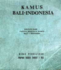 Kamus Bali- Indonesia