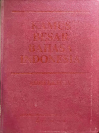 Kamus Besar Bahasa Indonesia Edisi Ketiga