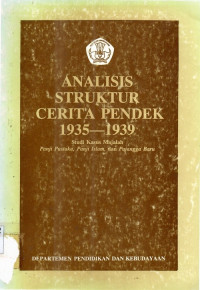 Analisis struktur cerita pendek 1935-1939