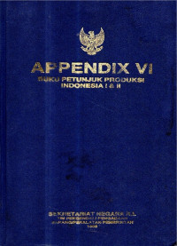 Appendix Vi: Buku petunjuk produksi Indonesia I-II