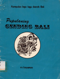 Pupulaning Gending Bali