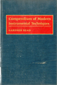 Compendium of modern intrumental techniques