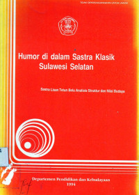 Humor di dalam sastra klasik sulawesi selatan