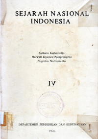 Sejarah Nasional  Indonesia  IV