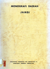 Monografi Daerah Jambi