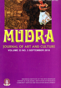 Mudra: Journal of Art and Culture Volume 33 No. 3 September 2018