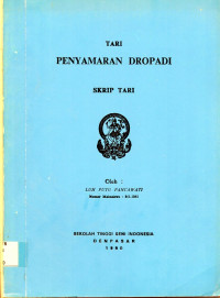 TARI : Penyamaran Dropadi