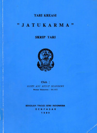 TARI : Tari Kreasi Jatukarma