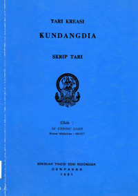 TARI : Tari Kreasi Kundangdia