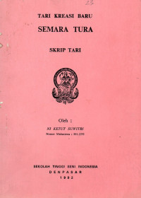 TARI :  Tari Kraesi Baru  Semara Tura