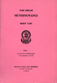 Tari: Tari Kreasi Mundingwangi