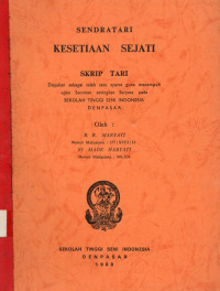 TARI : KESETIAAN  SEJATI