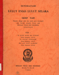 TARI : LULUT  EMAS  LULUT SELAKA