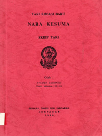 Tari: Tari Kreasi Nara Kesuma