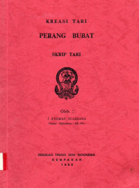 TARI :  Krasi Tari  Perang Bubat