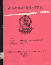 Tari: Tari kontemporer kampita