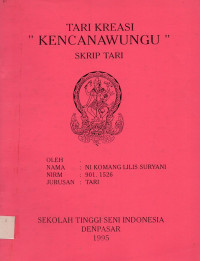 Tari: Tari Kreasi Kencanawungu