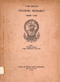 TARI : Tari Kreasi Pateng Semara