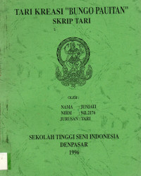 TARI : Tari Kreasi Bungo Pauitan