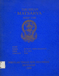 TARI : Tari Kerasi Matsarya