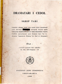 TARI  :  DRAMATARI  I  CEDOL