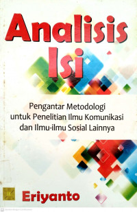 Analisis isi pengantar metodologi untuk penelitian ilmu komunikasi dan ilmu-ilmu sosial lainnya