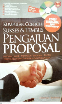 Kumpulan contoh sukses & tembus pengajuan proposal