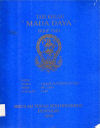 TARI : Tari Kreasi Mada Daya