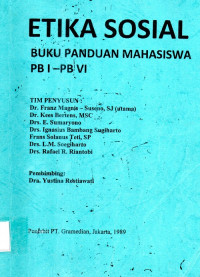 Etika sosial buku panduan mahasiswa PB 1 - PB VI