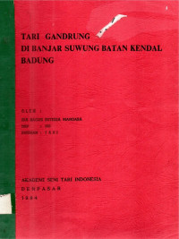 TARI: Tari Gandrug Di Banjar Suwung Batan Kendal Badung