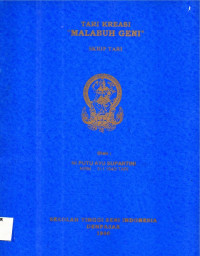 TARI : Tari Kreasi Malabuh Geni