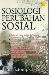 Sosiologi perubahan sosial