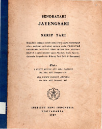 TARI :  Sendratari  Jayengsari