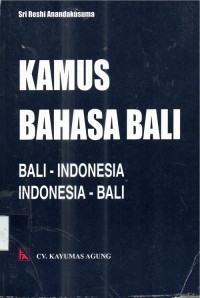 Kamus bahasa bali