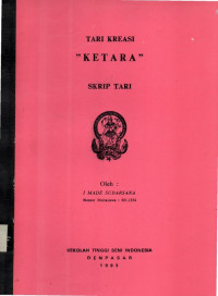 Skrip Tari: Tari Kreasi 