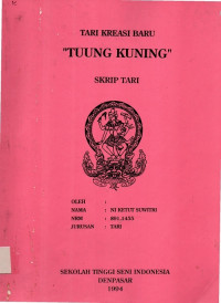 TARI : Tari Kreasi Tuung Kuning