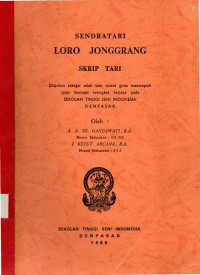 TARI  :   LORO JONGGRANG