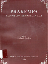 Prakempa , Sebuah lontar gambelan bali