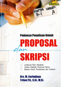 Pedoman penuliusan ilmiah proposal dan skripsi