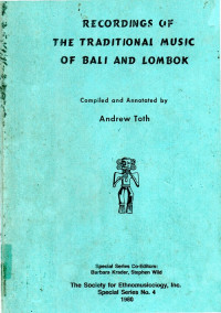 Recordings of The Traditional Music of Bali and Lombok