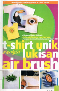 T-shirt unik dengan lukisan air brush