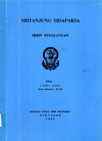 SPED   :  Sritanjung sidapaksa