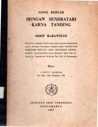 TARI : Sendratari ,Karna Tanding,