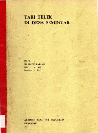 TARI  :  TARI TELEK DI DESA SEMINYAK