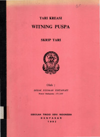 Skrip Tari: Tari Kreasi Witning Puspa